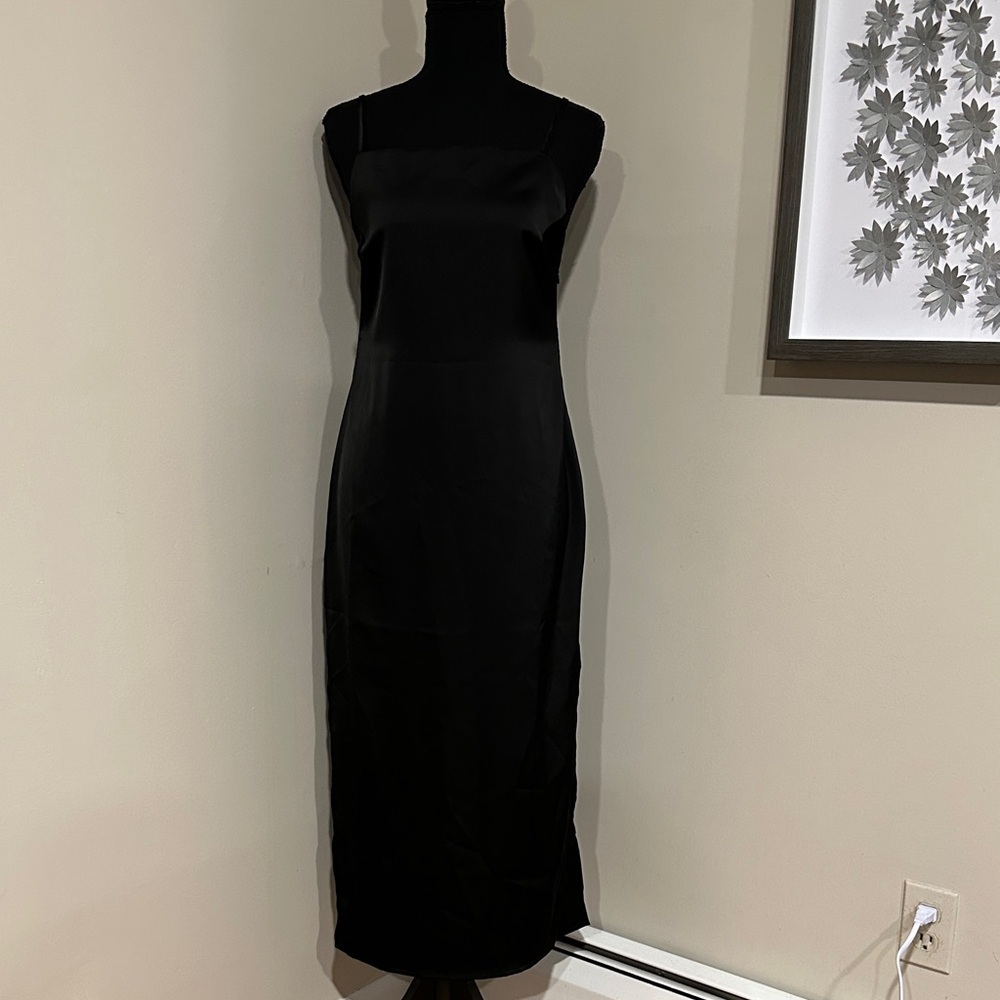 *NASTY GAL* Classic Black Slip Dress Size 4